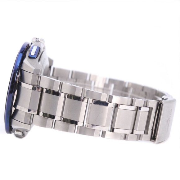 CASIO OCW-G1200-1AJF GPS Oceanus Watches blue/black titanium Solar Powered. - Picture 7 of 8